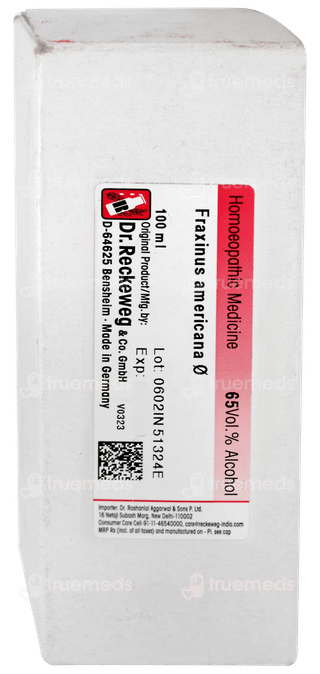 Dr Reckeweg Fraxinus Americana Q Mother Tincture 100ml