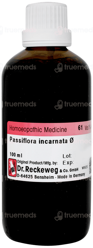 Dr Reckeweg Passiflora Incarnata Q Mother Tincture 100ml