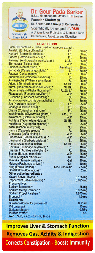 Livosin New & Improved Tonic 450ml