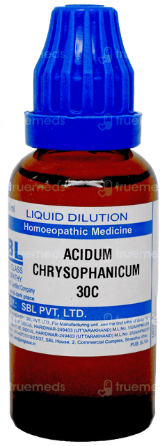 Sbl Acidum Chrysophanicum 30C Dilution 30Ml