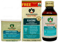 Maharishi Ayurveda Kasni 100Ml With Kanth Sudha Pastille 30 Free