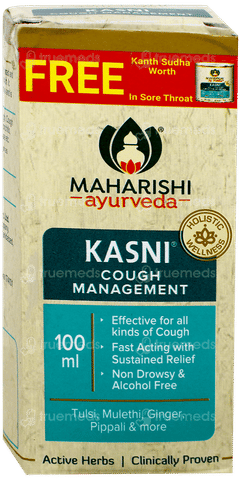 Maharishi Ayurveda Kasni 100Ml With Kanth Sudha Pastille 30 Free