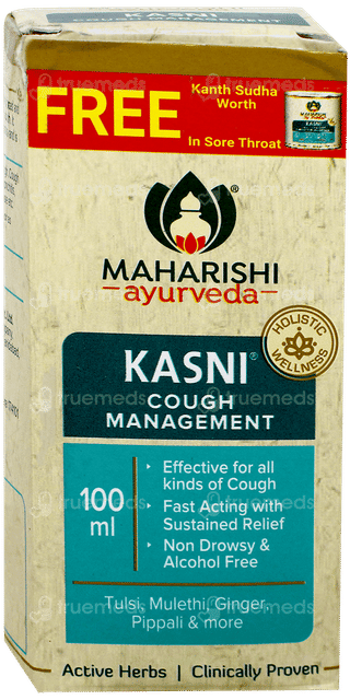 Maharishi Ayurveda Kasni 100Ml With Kanth Sudha Pastille 30 Free