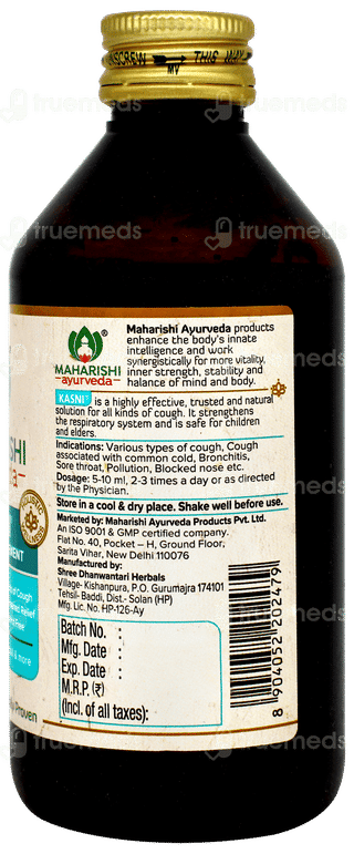 Maharishi Ayurveda Kasni 200ml With Kanth Sudha Pastille 30 Free