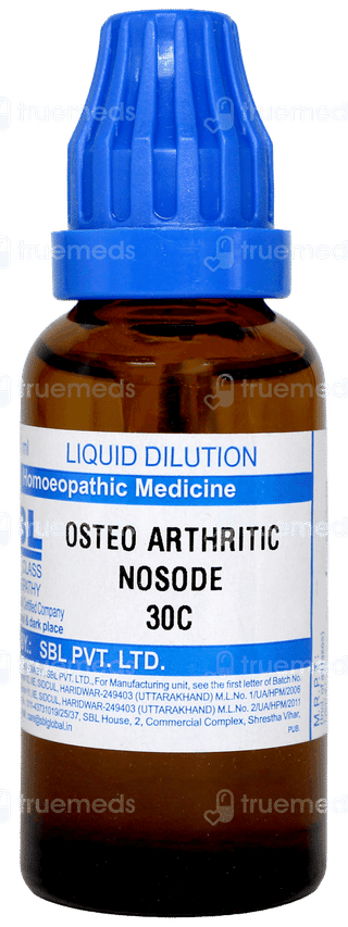 Sbl Osteo Arthritic Nosode 30c Dilution 30ml