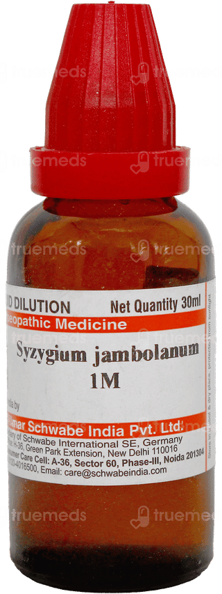 Dr Willmar Schwabe Syzygium Jambolanum 1m Dilution 30ml