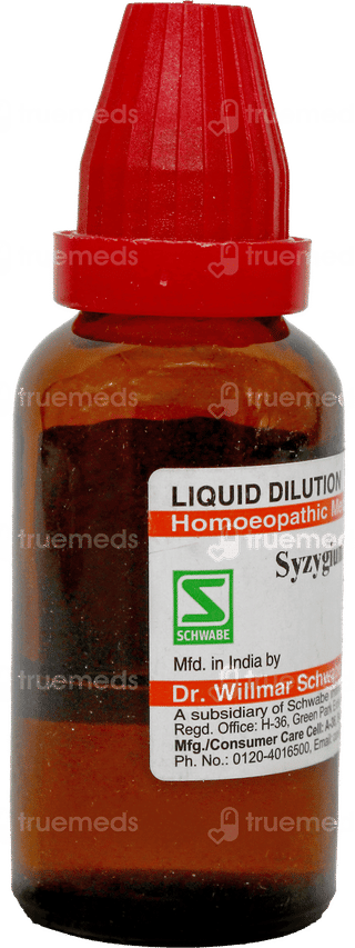 Dr Willmar Schwabe Syzygium Jambolanum 1m Dilution 30ml