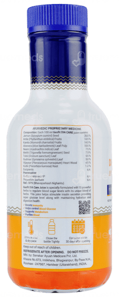 Geofit Dia Care No Sugar Juice 500Ml