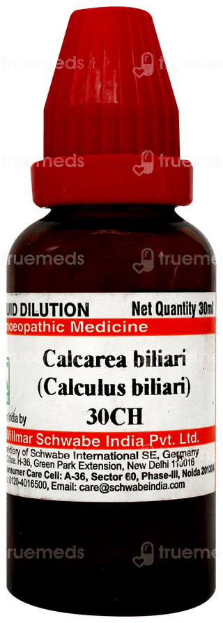Dr Willmar Schwabe Calcarea Biliari 30ch Dilution 30ml
