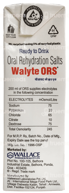 Walyte Ors Who Mango Flavour Ready To Drink 200ml