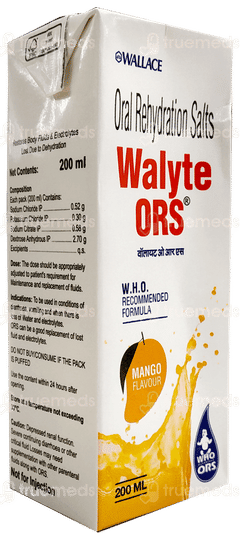 Walyte Ors Who Mango Flavour Ready To Drink 200ml