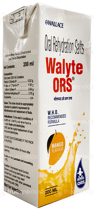 Walyte Ors Who Mango Flavour Ready To Drink 200ml