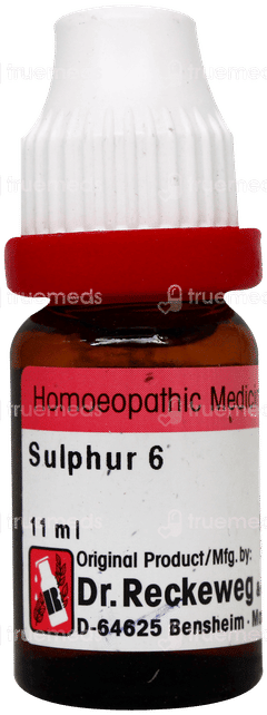 Dr Reckeweg Sulphur 6 Dilution 11Ml Dr Reckeweg Sulphur 6 Dilution 11Ml