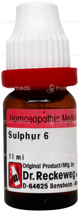 Dr Reckeweg Sulphur 6 Dilution 11Ml