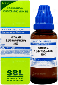 Sbl Withania S Ashwagandha 200c Dilution 30ml Sbl Withania S Ashwagandha 200c Dilution 30ml