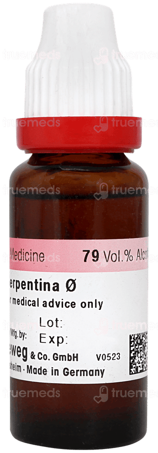 Dr Reckeweg Rauwolfia Serpentina Q Mother Tincture 20ml