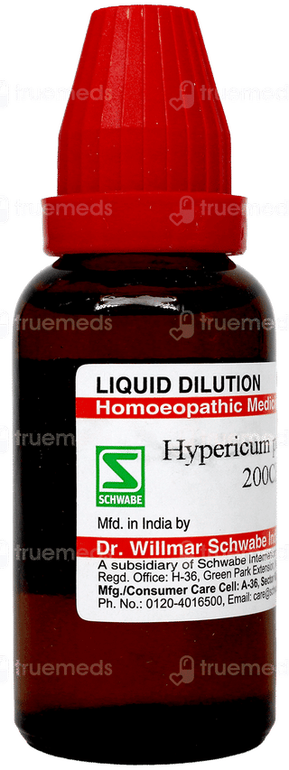 Dr Willmar Schwabe Hypericum Perforatum 200Ch Dilution 30Ml