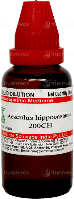Dr Willmar Schwabe Aesculus Hippocastanui 200ch Dilution 30ml