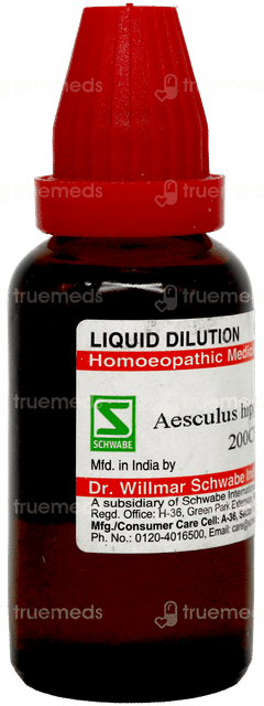 Dr Willmar Schwabe Aesculus Hippocastanui 200ch Dilution 30ml