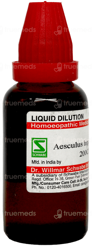 Dr Willmar Schwabe Aesculus Hippocastanui 200ch Dilution 30ml