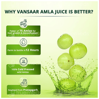 Vansaar 45+ Immunity Booster Cold Pressed Amla Juice 1 L