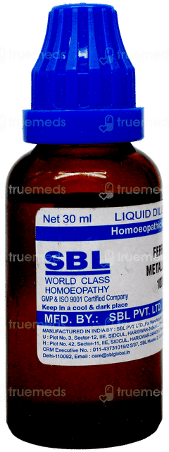 Sbl Ferrum Metallicum 1000c Dilution 30ml