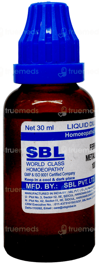 Sbl Ferrum Metallicum 1000c Dilution 30ml
