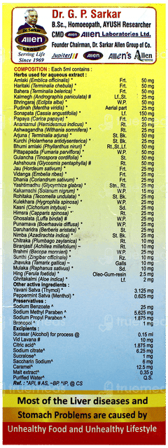 Livosin New & Improved No Added Sugar Tonic 200Ml