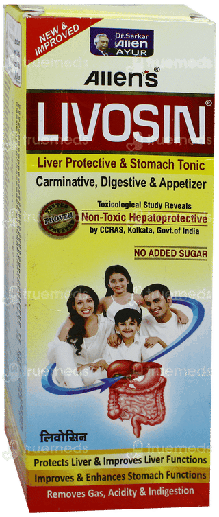 Livosin New & Improved No Added Sugar Tonic 200Ml