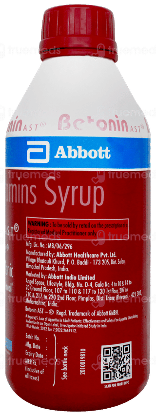 Betonin Ast No Added Sugar Tonic 450ml