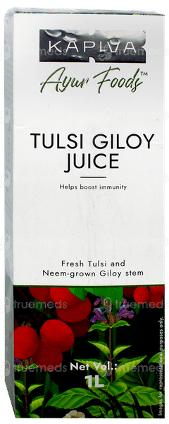 Kapiva Ayur Foods Tulsi Giloy Juice 1 L Kapiva Ayur Foods Tulsi Giloy Juice 1 L