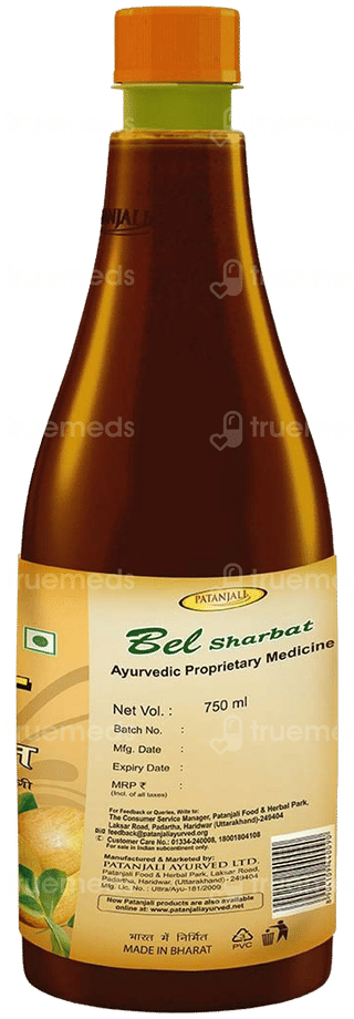 Patanjali Bel Sharbat 750Ml