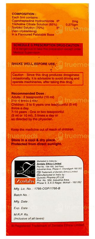 Zenlactin Liquid 100Ml