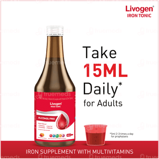 Livogen Alcohol Free Mixed Fruit Flavour Iron Tonic 200Ml