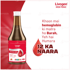 Livogen Alcohol Free Mixed Fruit Flavour Iron Tonic 200Ml