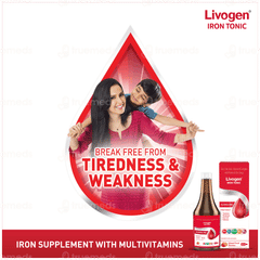Livogen Alcohol Free Mixed Fruit Flavour Iron Tonic 200Ml