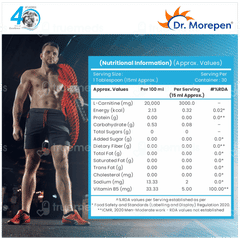 Dr Morepen Muscle Food L Carnitine Pro Orange Flavour Liquid 450ml