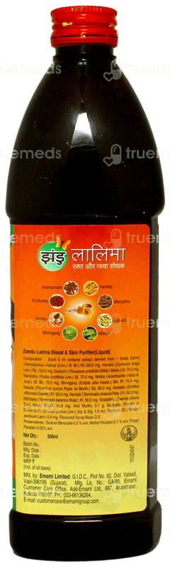 Zandu Lalima Blood & Skin Purifier Liquid 500ml