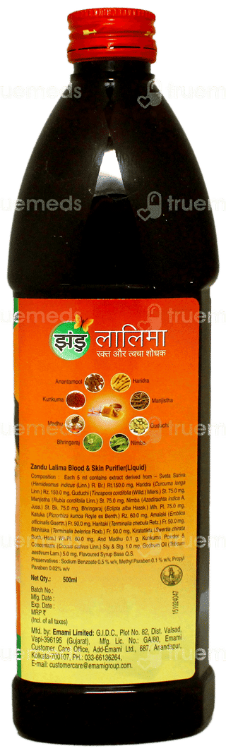 Zandu Lalima Blood & Skin Purifier Liquid 500ml