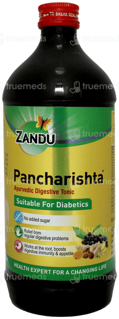 Zandu Pancharishta No Added Sugar Digestive Tonic 650ml