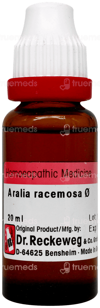 Dr Reckeweg Aralia Racemosa Q Mother Tincture 20Ml