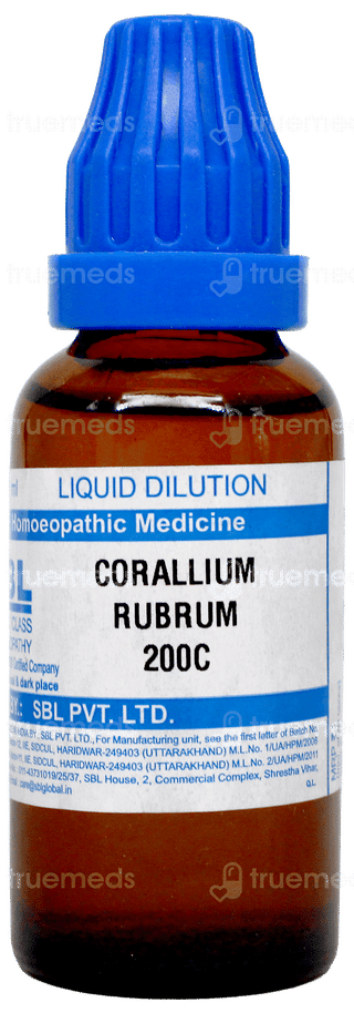 Sbl Corallium Rubrum 200C Dilution 30Ml