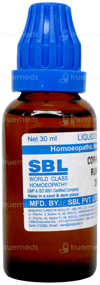 Sbl Corallium Rubrum 200C Dilution 30Ml
