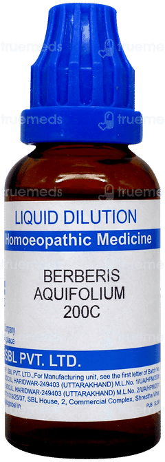 Sbl Berberis Aquifolium 200C Dilution 30Ml