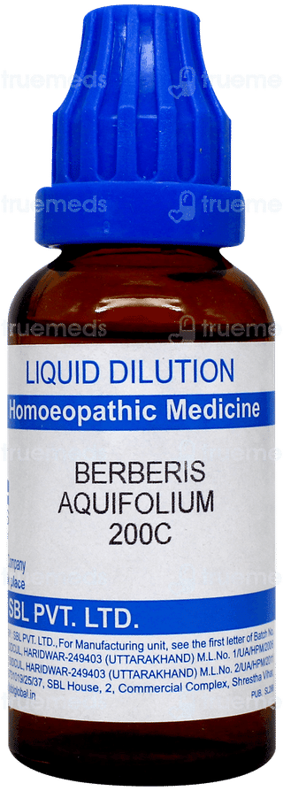 Sbl Berberis Aquifolium 200C Dilution 30Ml