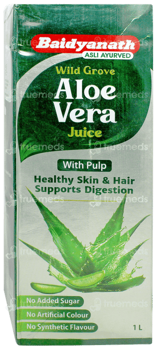 Baidyanath Wild Grove Aloe Vera No Added Sugar With Pulp Juice 1 L