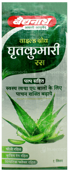 Baidyanath Wild Grove Aloe Vera No Added Sugar With Pulp Juice 1 L