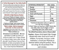 Avg Apple Cider Vinegar With Mother Unfiltered 500Ml
