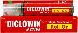 Diclowin Active New Rapid Pain Relief Roll On 10Ml