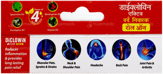 Diclowin Active New Rapid Pain Relief Roll On 10Ml